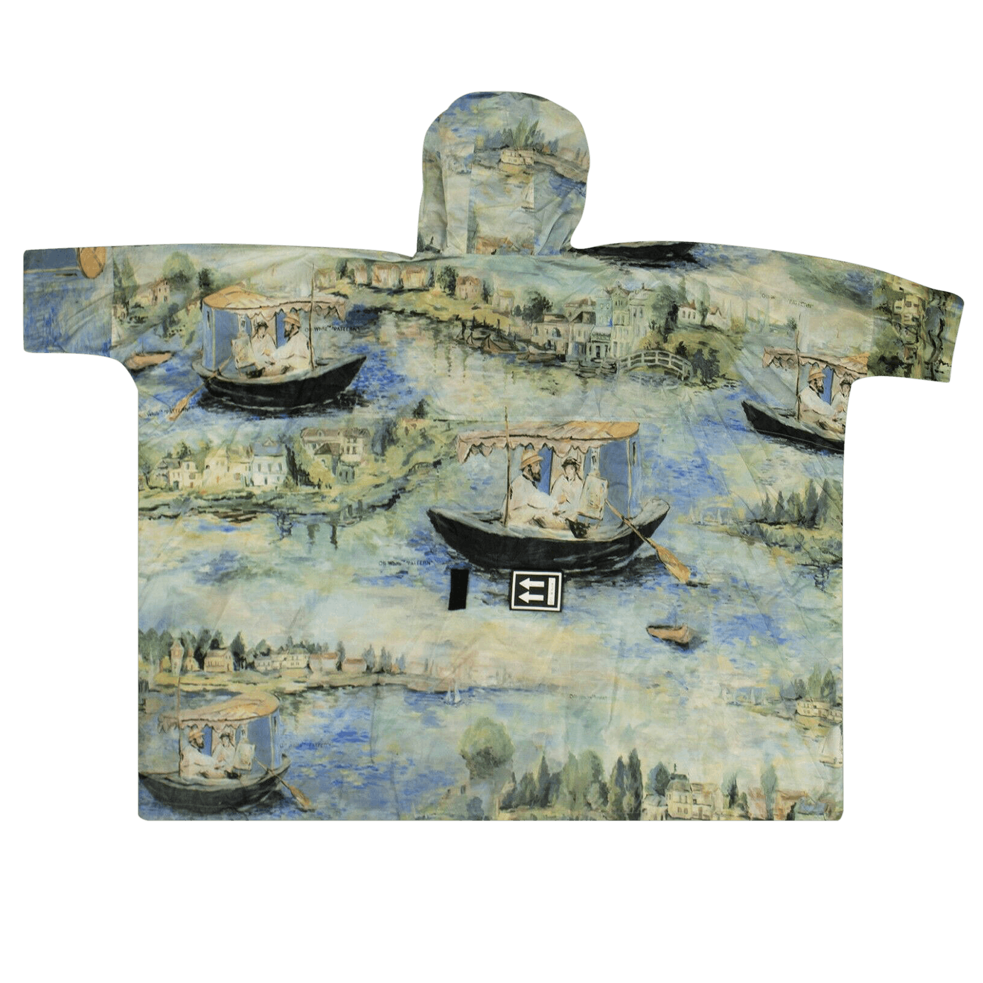 Off-White Lake Print Cape Coat 'Multicolor'