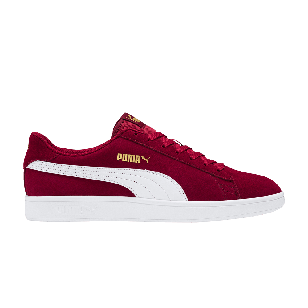 Pre-owned Puma Smash V2 'rhubarb' In Red