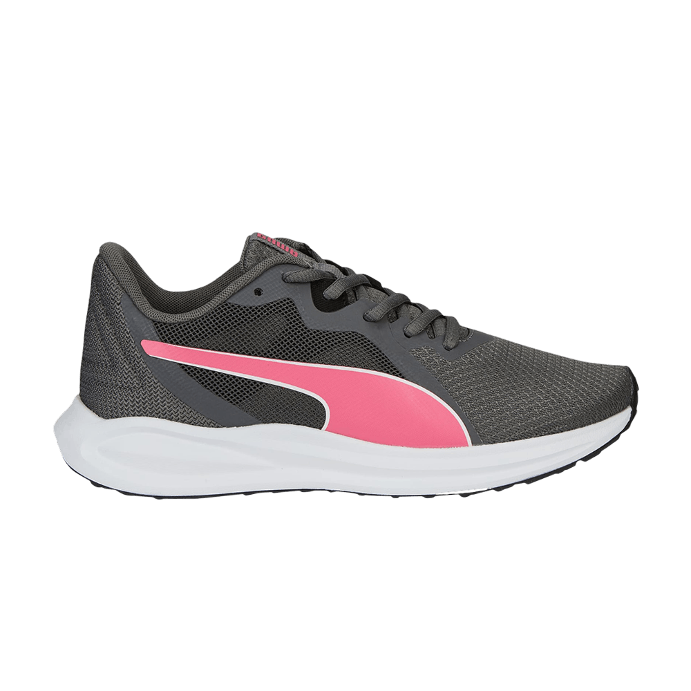 Pre-owned Puma Twitch Runner Big Kid 'castlerock Sunset Pink' In Grey