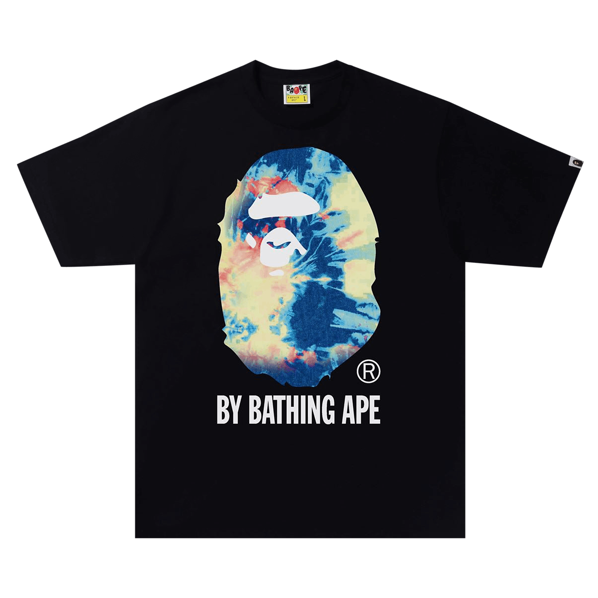 BAPE Tie Dye By Bathing Ape Tee 'Black/Multicolor'