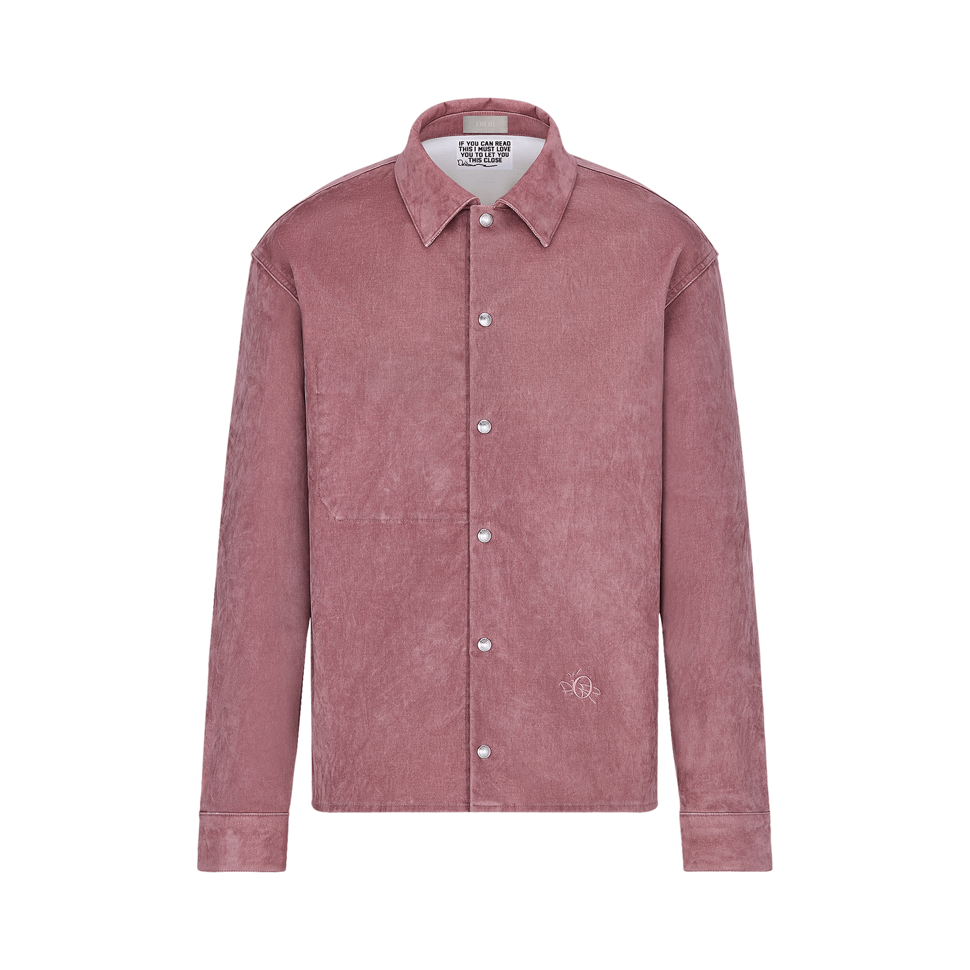 Dior x Cactus Jack Oversized Overshirt 'Dark Pink'