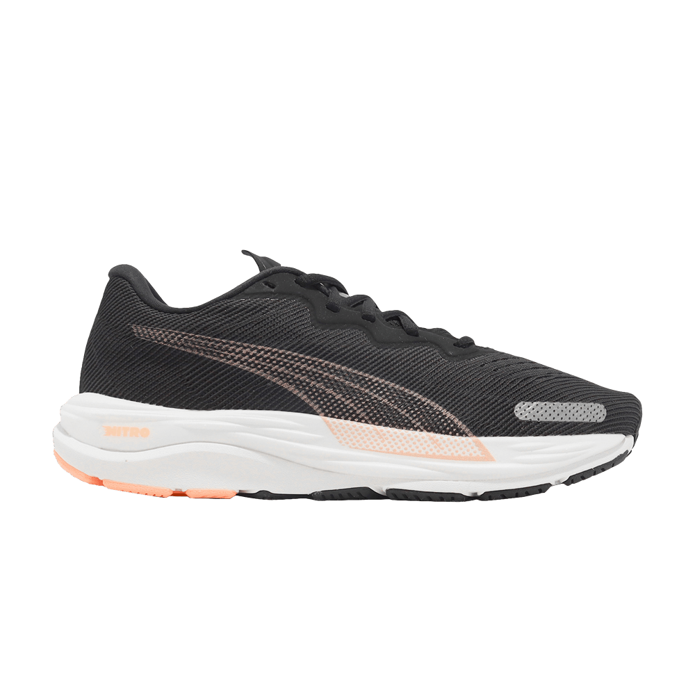 Pre-owned Puma Wmns Velocity Nitro 2 'black Fizzy Melon'