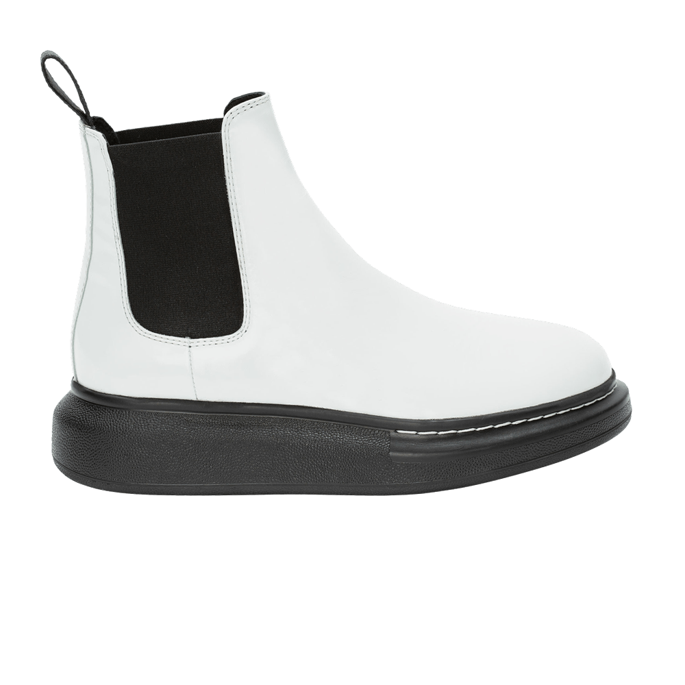 Buy Alexander McQueen Wmns Hybrid Chelsea Boot 'White Black