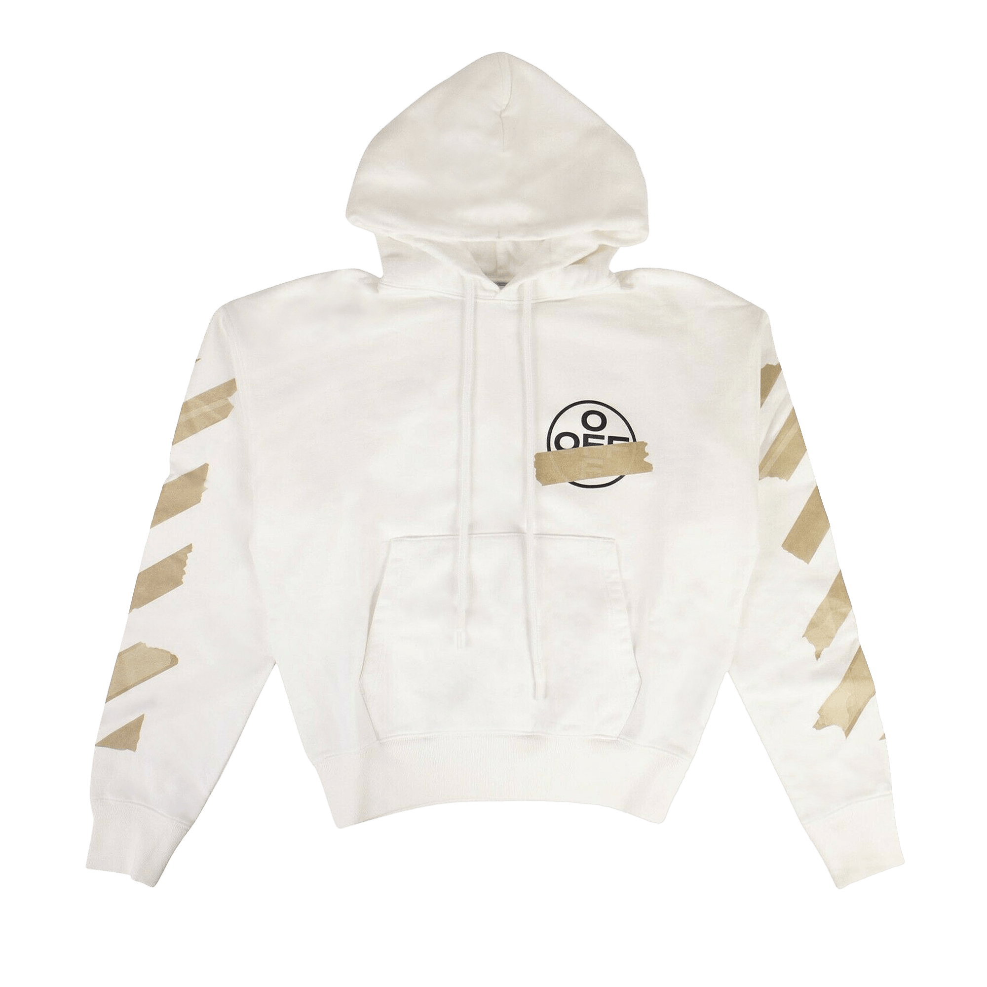 Off-White Tape Arrows Over Hoodie 'White/Beige'