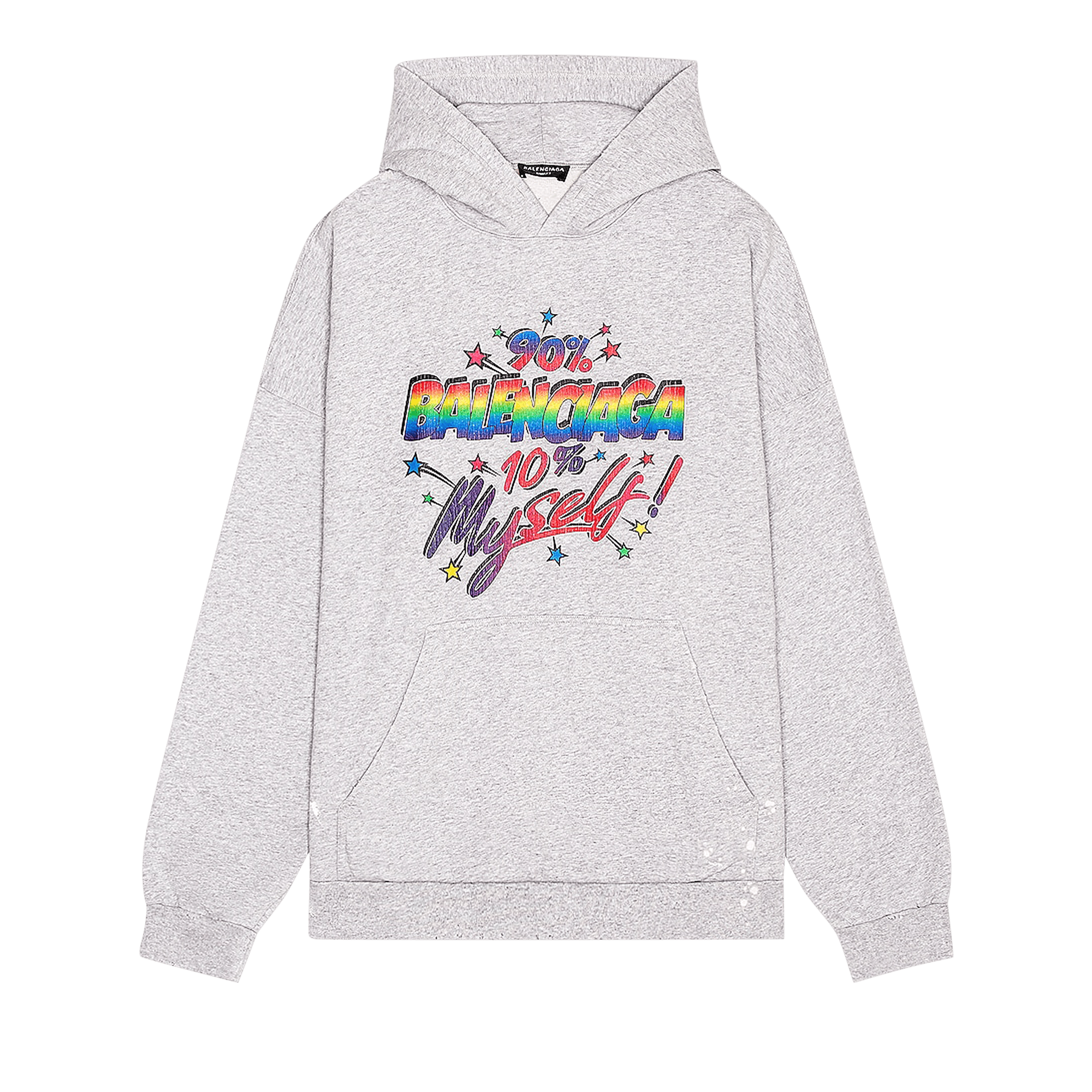 Balenciaga Wide Fit Hoodie 'Dark Heather Grey'