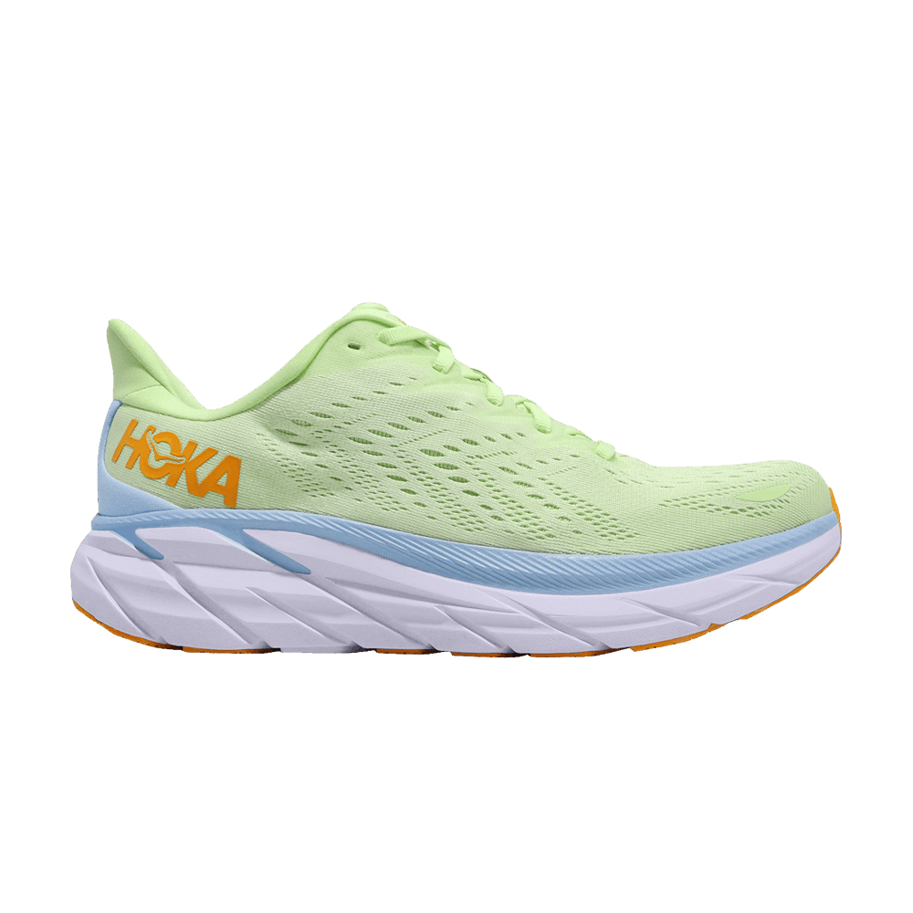 Pre-owned Hoka One One Clifton 8 'butterfly Summer Song' In Yellow
