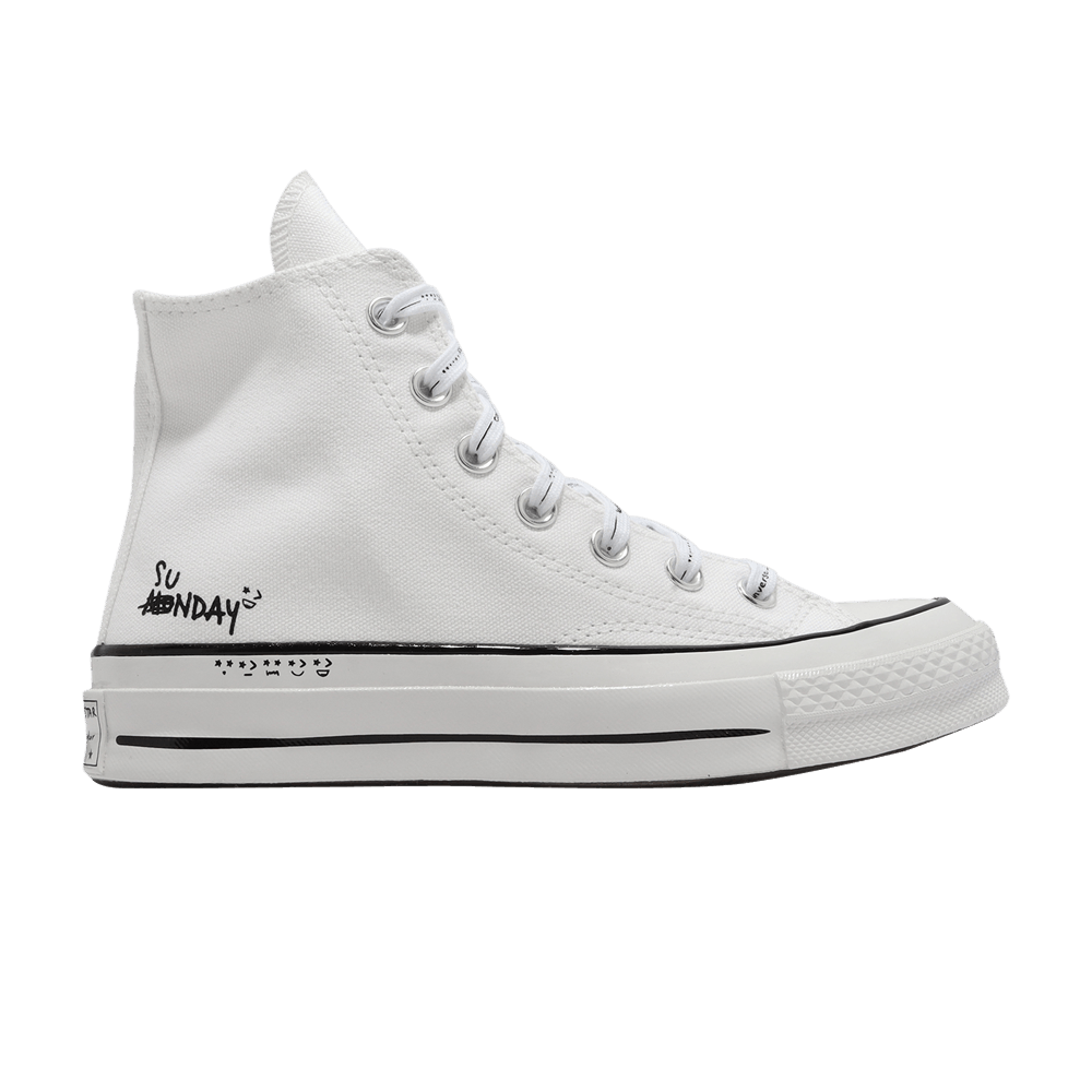 Pre-owned Converse Chuck 70 High 'sunday' In White