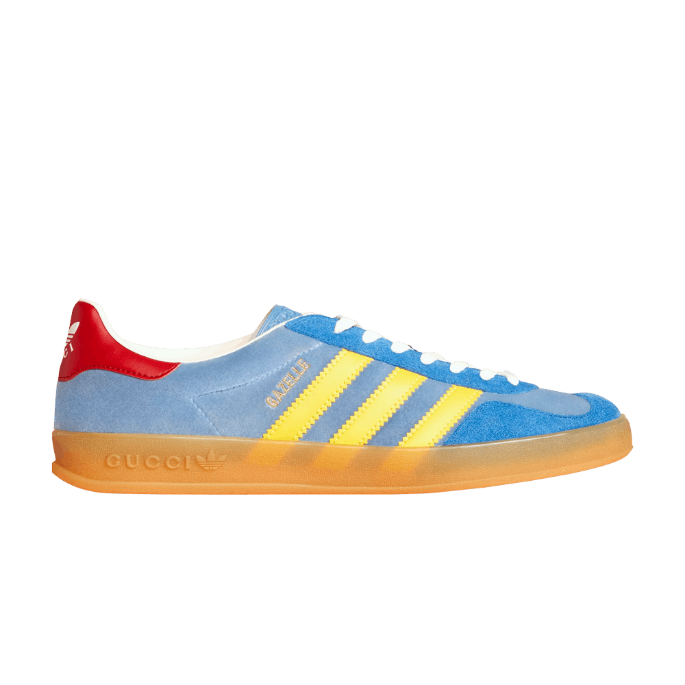 Pre-owned Adidas Originals Gucci X Gazelle 'light Blue Suede'