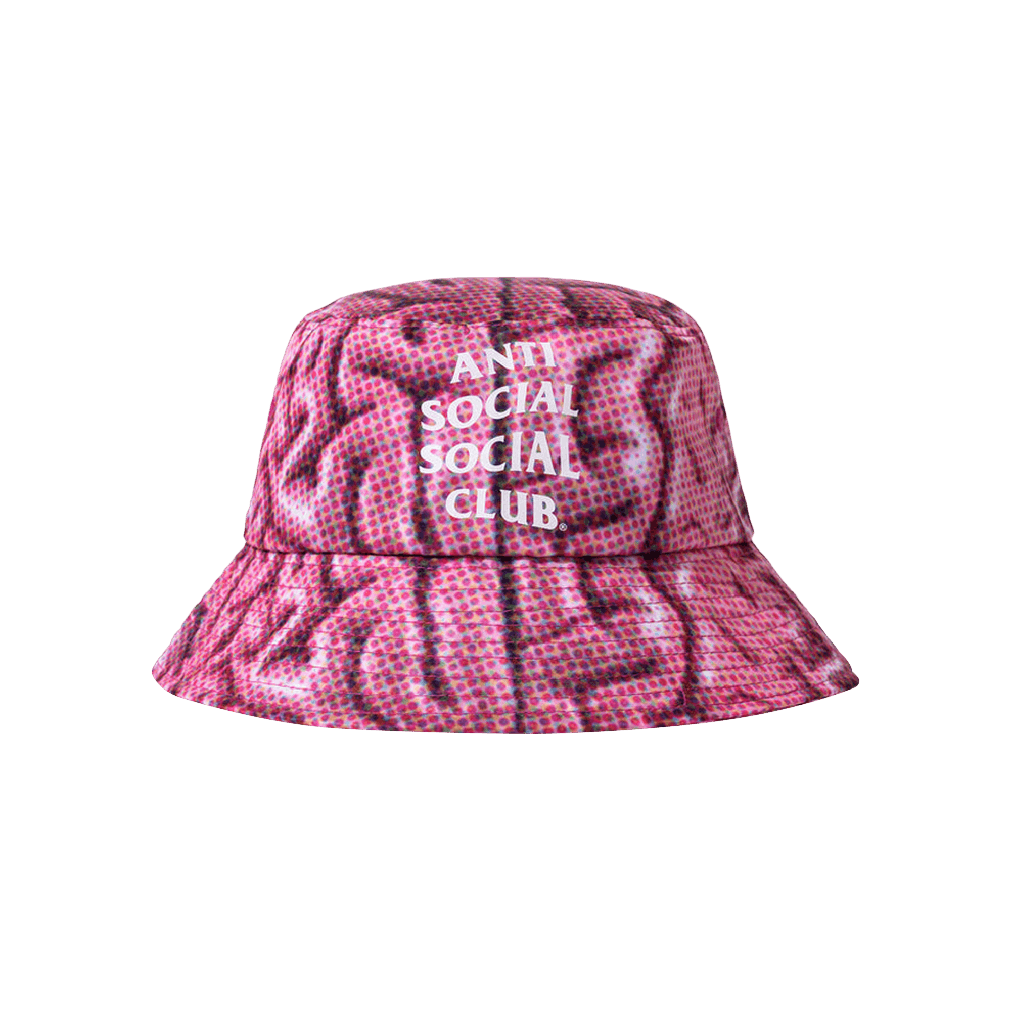 Pre-owned Anti Social Social Club When The Mind Games Are Done Bucket Cap 'multicolor' In Pink