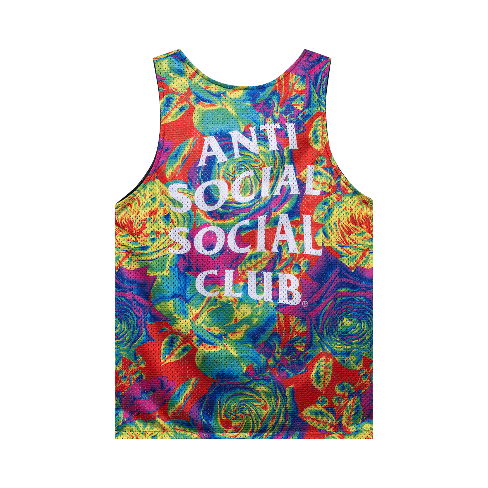 Pre-owned Anti Social Social Club Pedals On The Floor Reversible Mesh Tank Top 'multicolor' In Multi-color