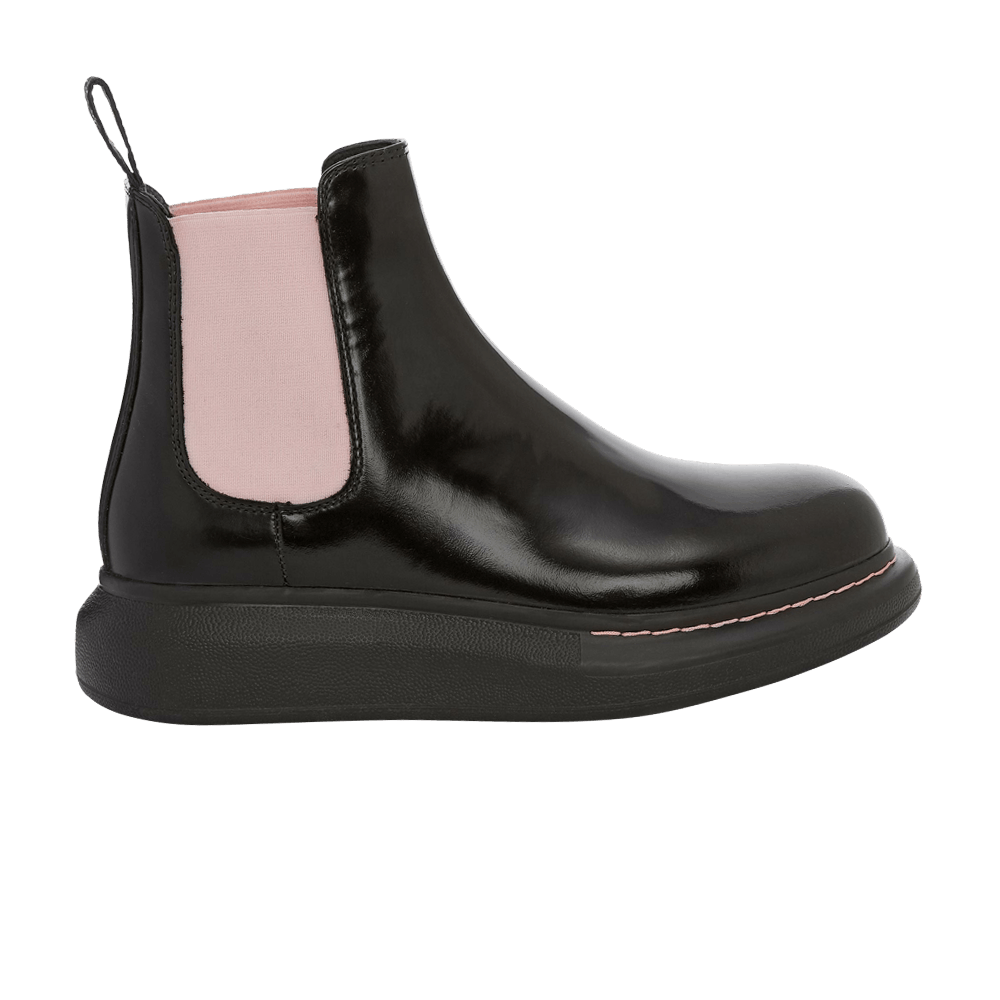 Alexander McQueen Wmns Hybrid Chelsea Boot 'Black Sugar Pink'