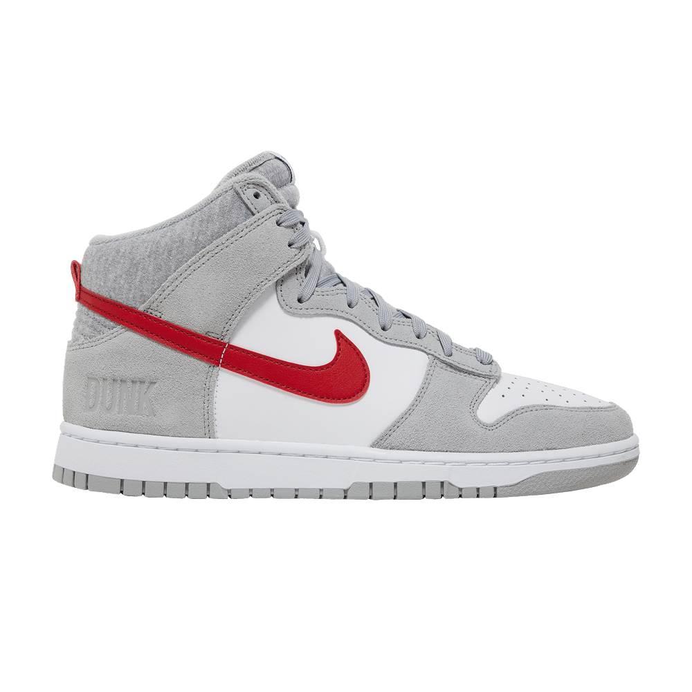 Nike Dunk High SE 'Athletic Club - Light Smoke Grey Gym Red'