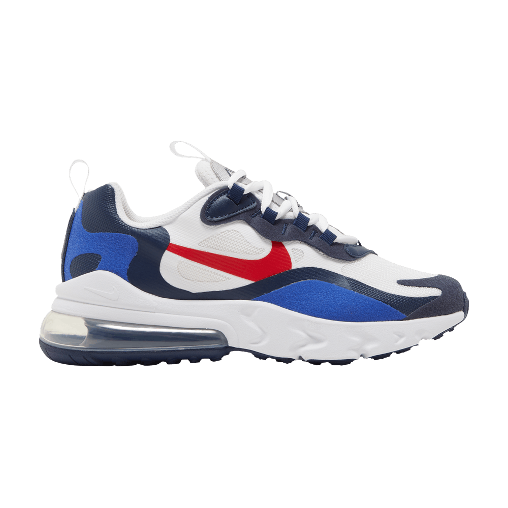 Nike Air Max 270 React GS 'White Midnight Navy Red'