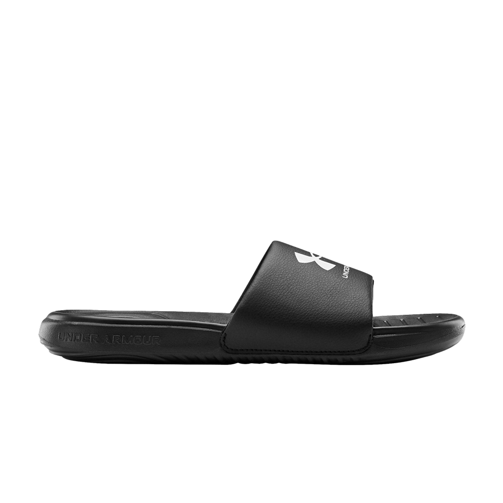 Pre-owned Under Armour Ansa Fixed Slide 'black White'