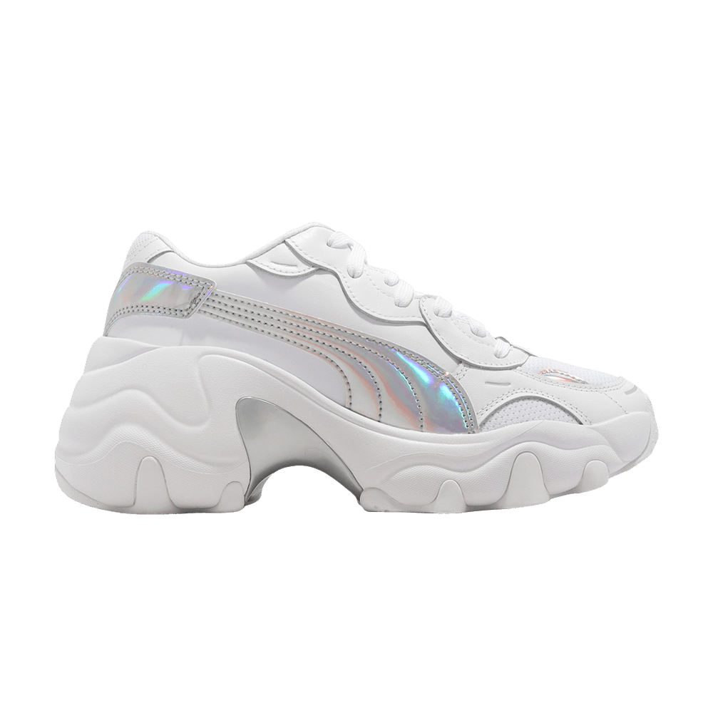 Pre-owned Puma Wmns Pulsar Wedge 'iridescent - White Silver'