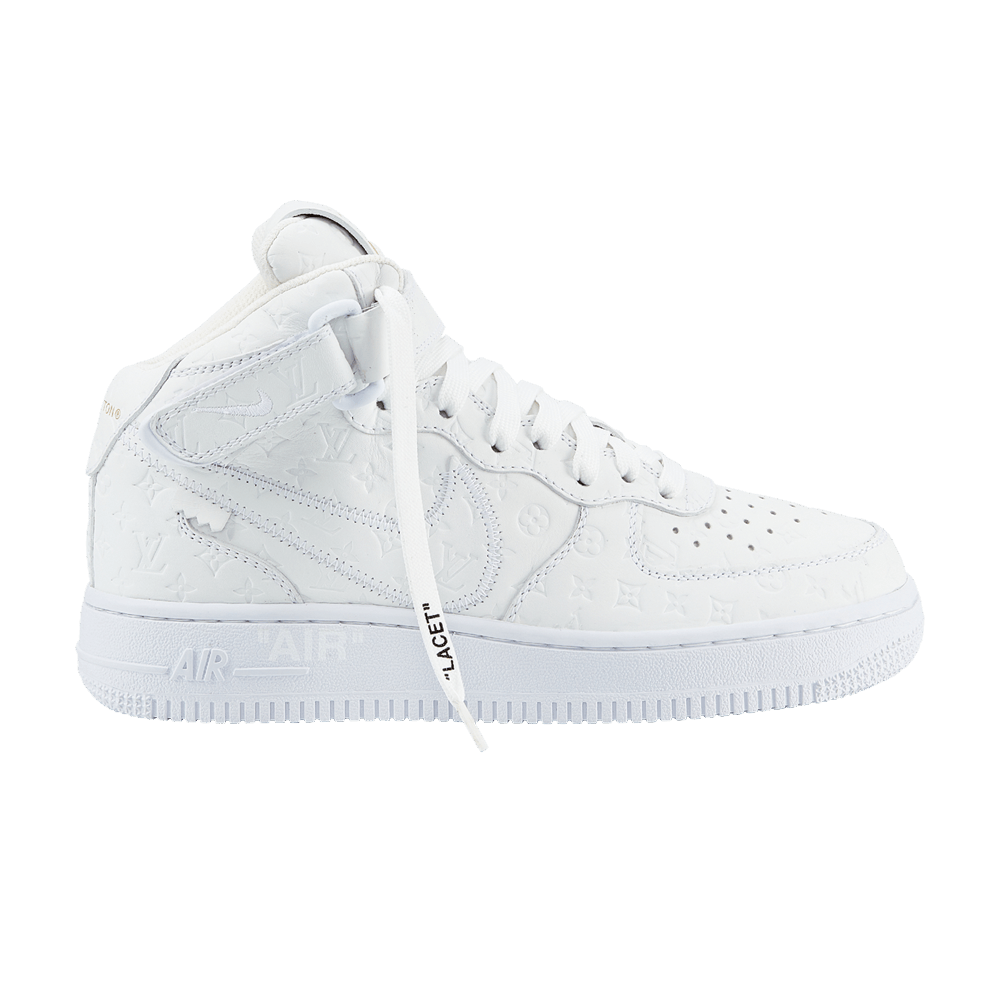 Louis Vuitton x Nike Air Force 1 Mid 'Triple White'