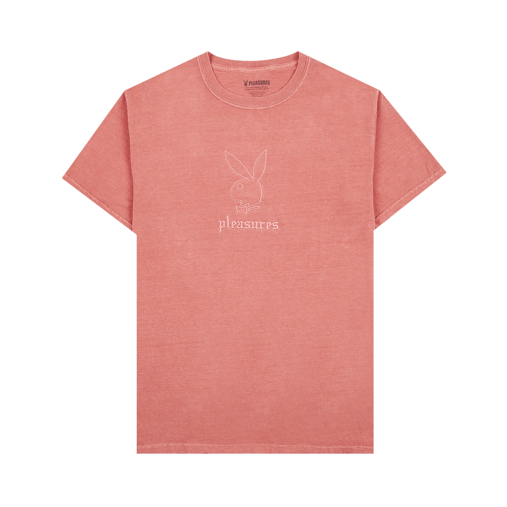 Pleasures x Playboy Entertainment Pigment Dye T-Shirt 'Red'
