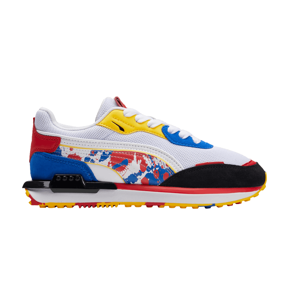 Pre-owned Puma City Rider Splash Jr 'white Dandelion Camo'