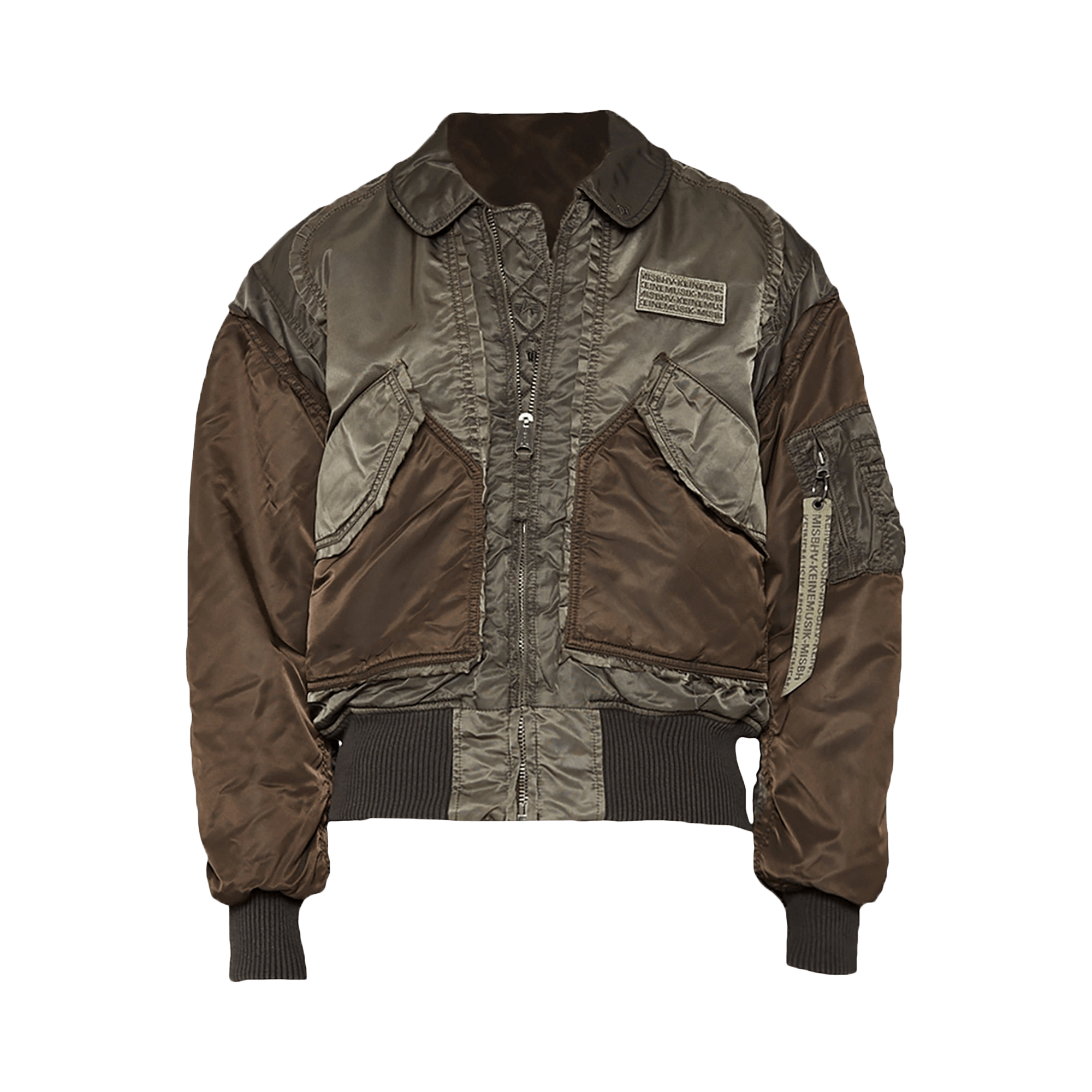 Buy MISBHV Monogram Embossed Bandit Leather Jacket 'Brown