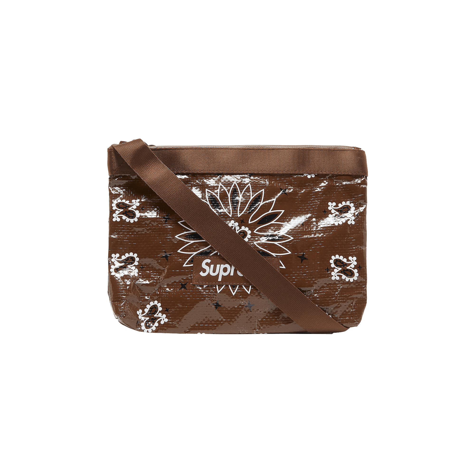 Supreme Bandana Tarp Side Bag 'Brown'