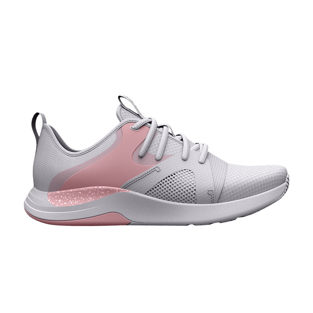 Pre-owned Under Armour Wmns Charged Breathe Lace Tr 'white Prime Pink' In Cream
