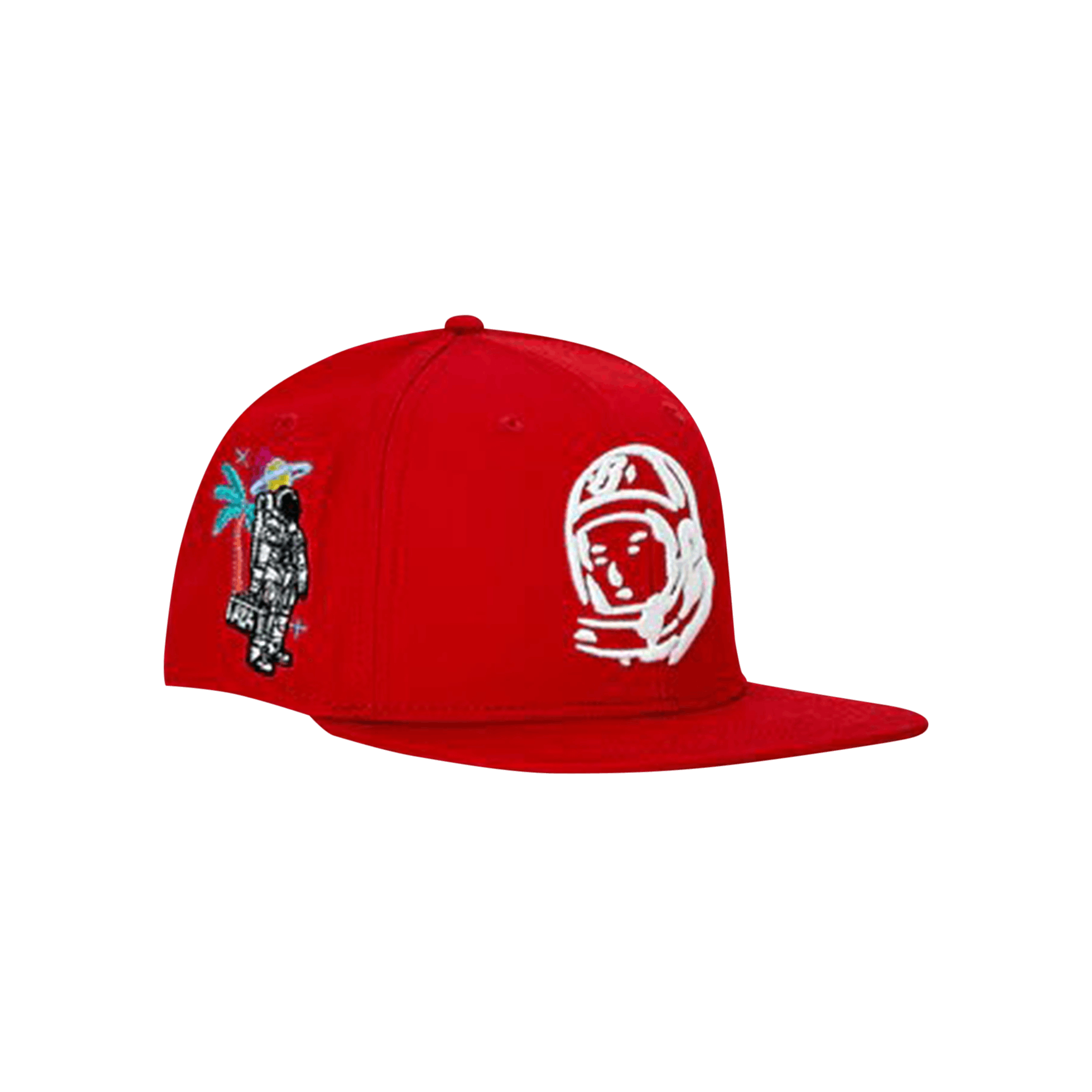 Pre-owned Billionaire Boys Club Parasio Astro Logo Snapback Hat In Red