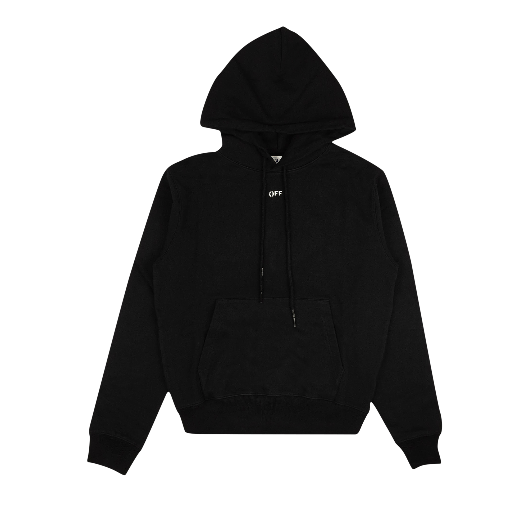 Off-White Stencil Slim Hoodie 'Black'