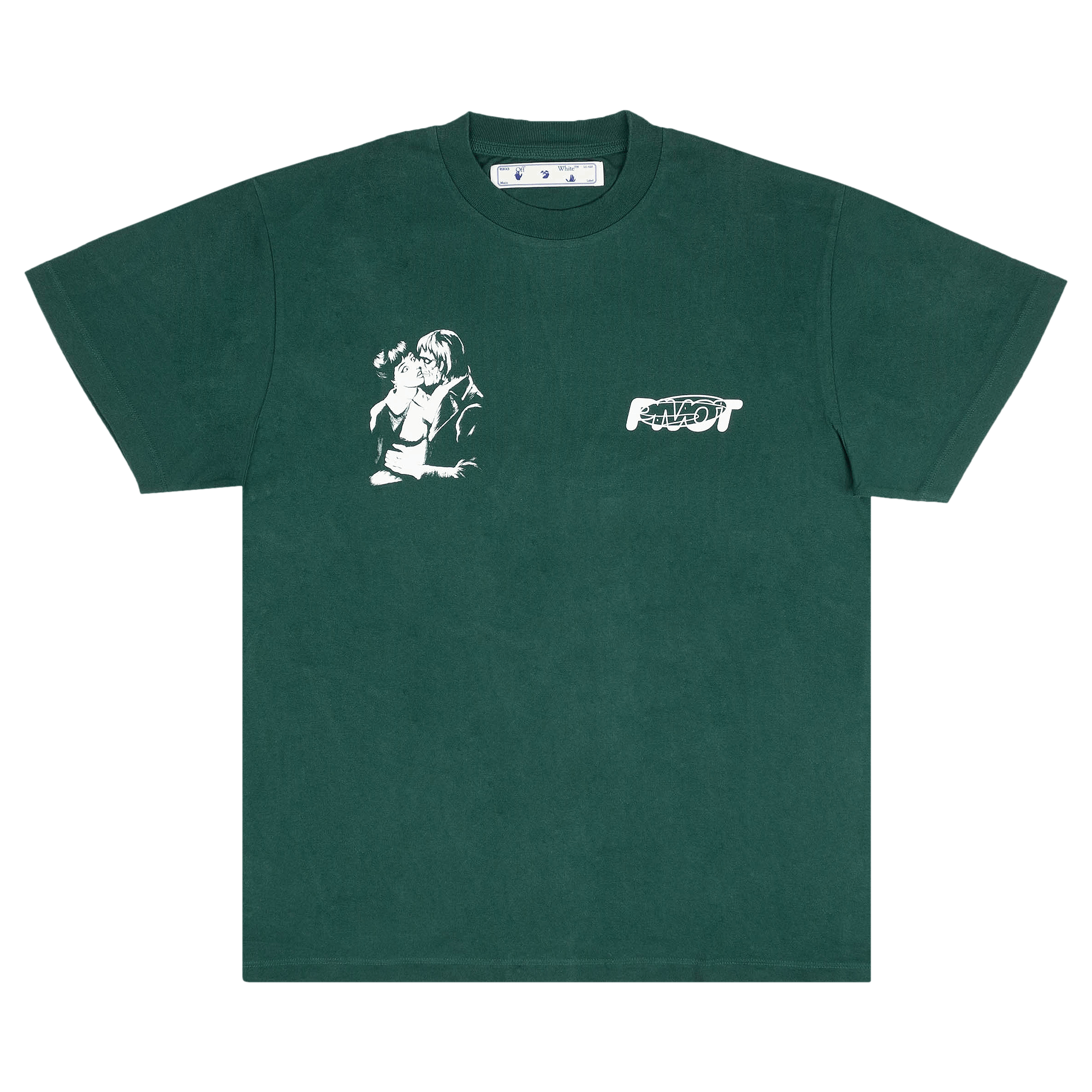 Off-White Kiss 21 Short-Sleeve Over Tee 'Green/White'