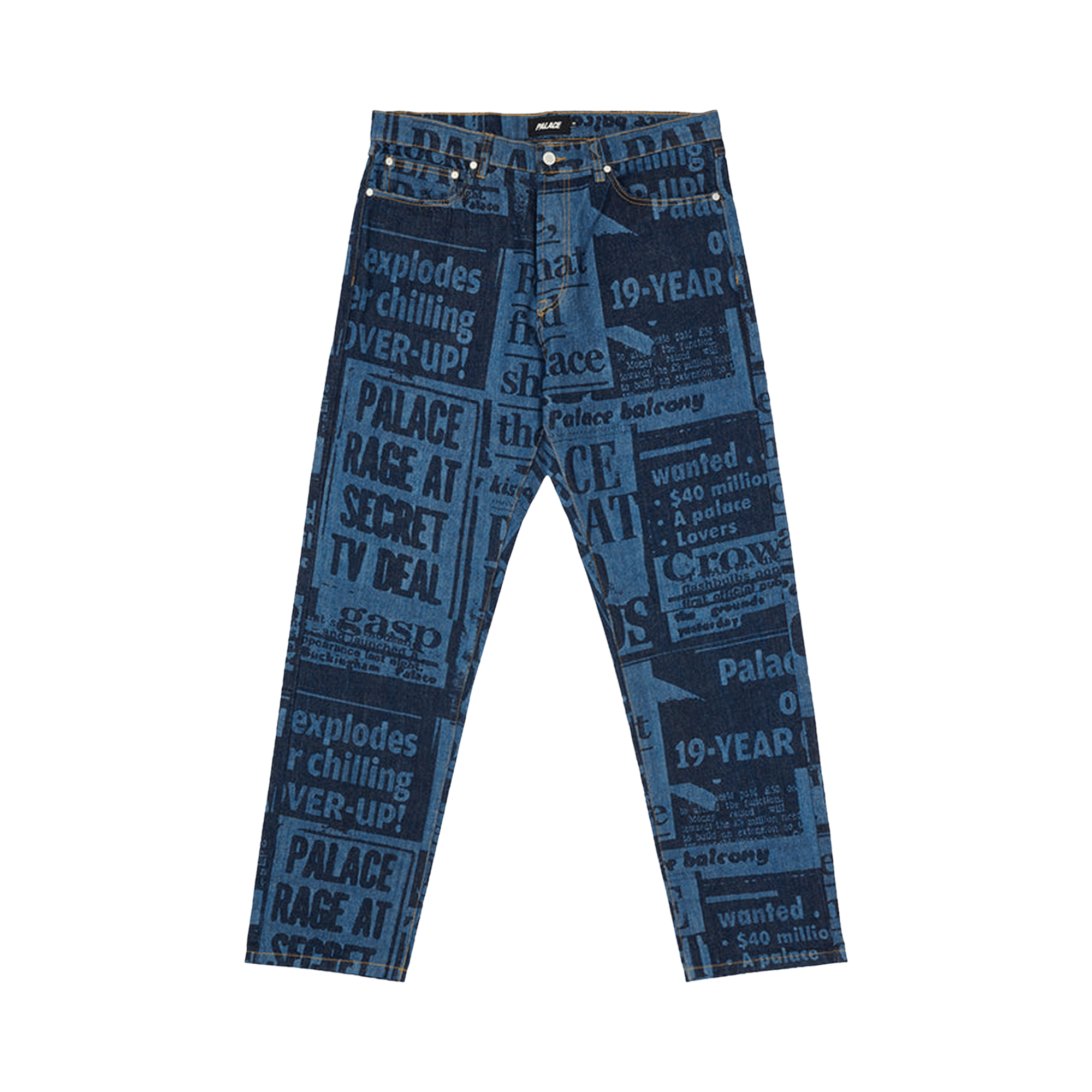 Palace Tabloid Denim Jean 'Blue'