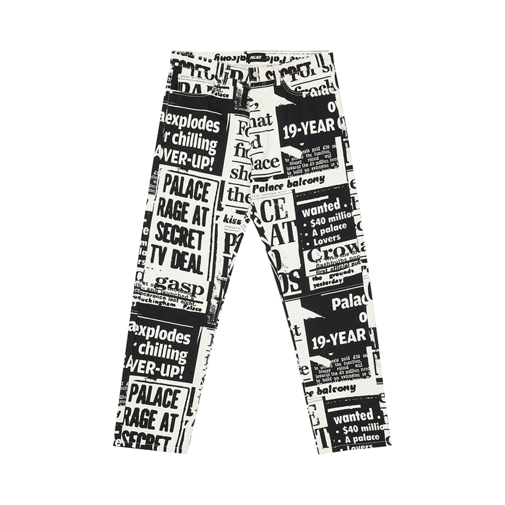 Palace Tabloid Denim Jean 'Black'
