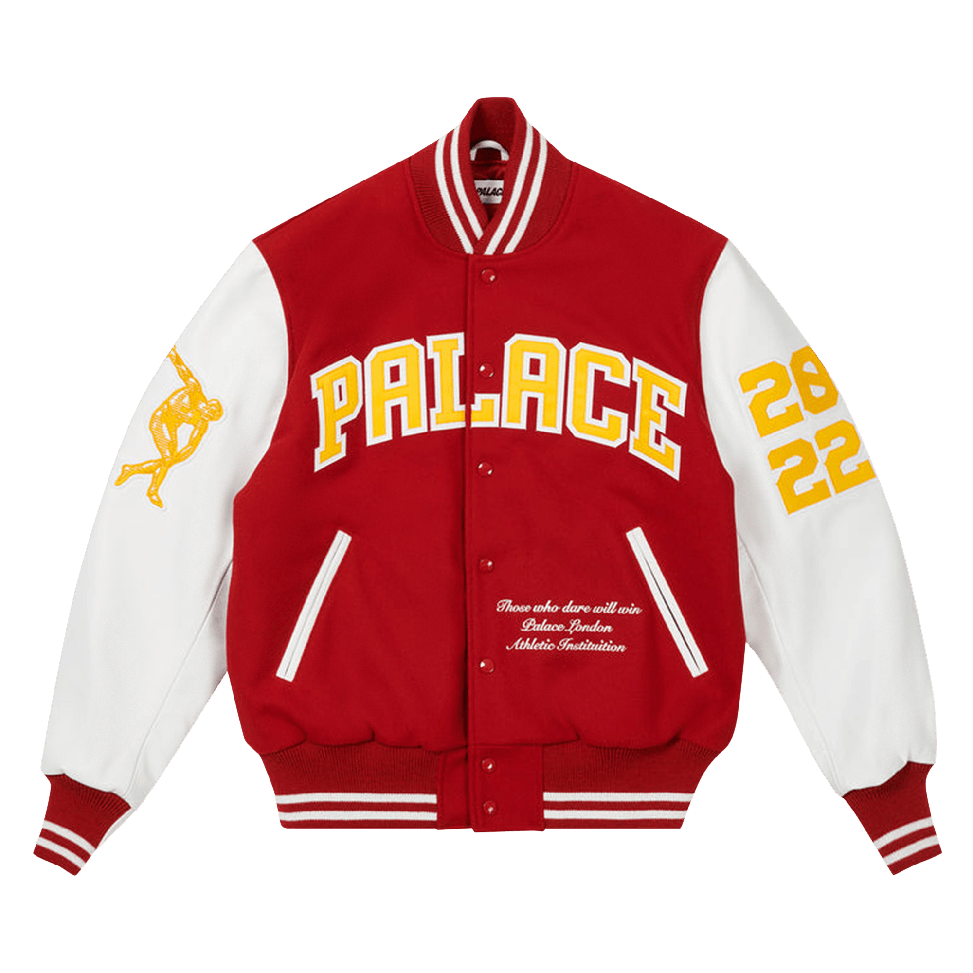 Palace Greek Varsity Jacket 'Red'