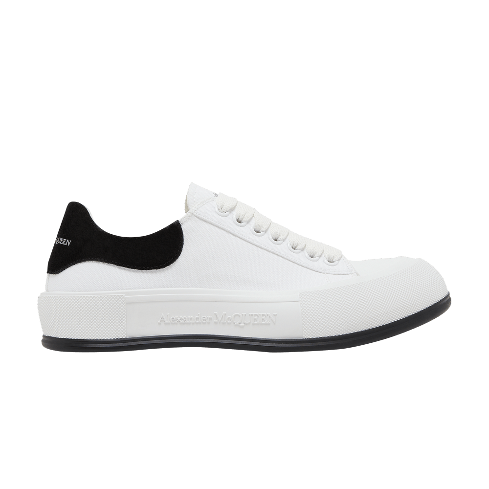 【alexander mcqueen】Deck lace-up plimsole / 705201 WIAB6 Alexander McQueen Deck Lace Up Plimsoll Sneakers 'Cream