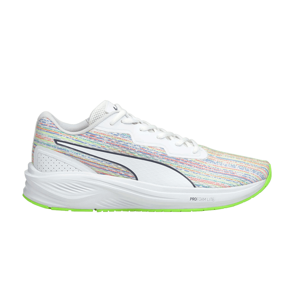 Pre-owned Puma Aviator Spectra 'white Green Glare'