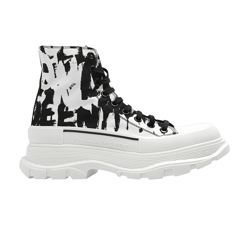Alexander McQueen Wmns Tread Slick Boot 'White Black'