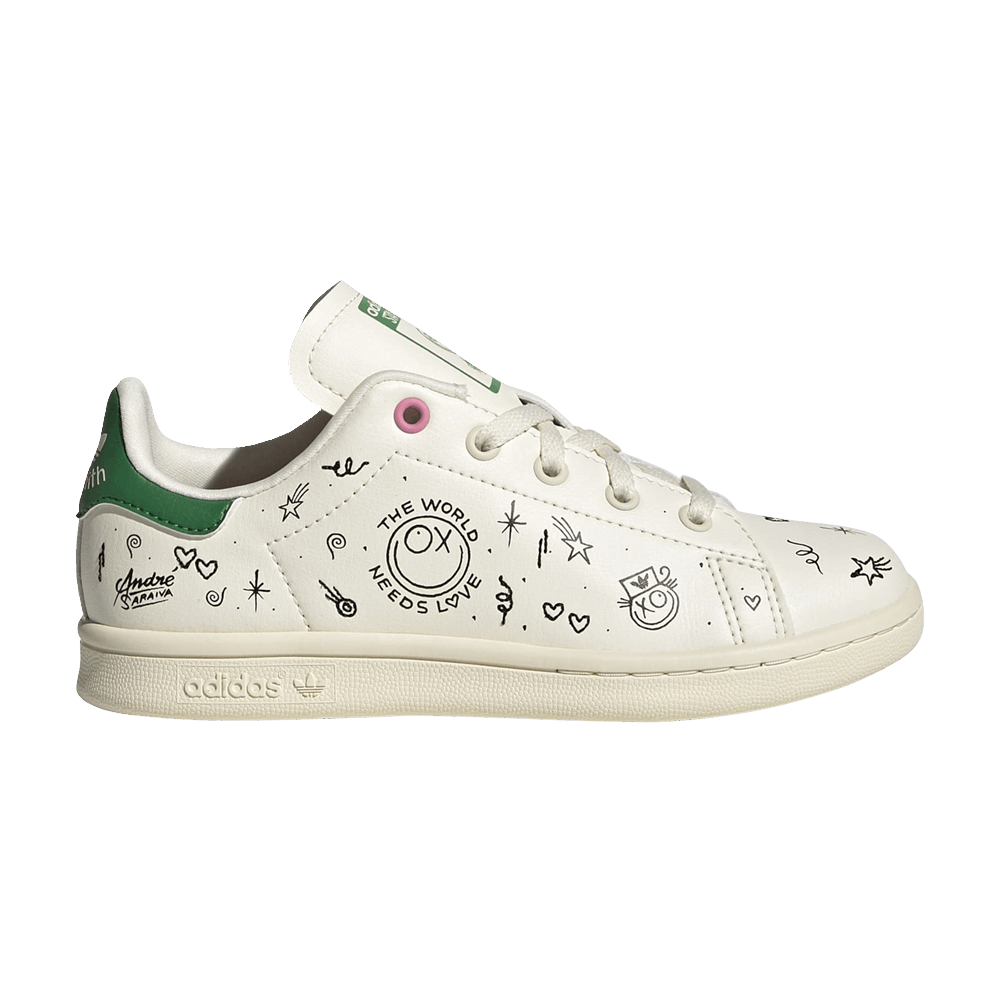 André Saraiva x adidas Stan Smith Little Kid 'The World Needs Love'