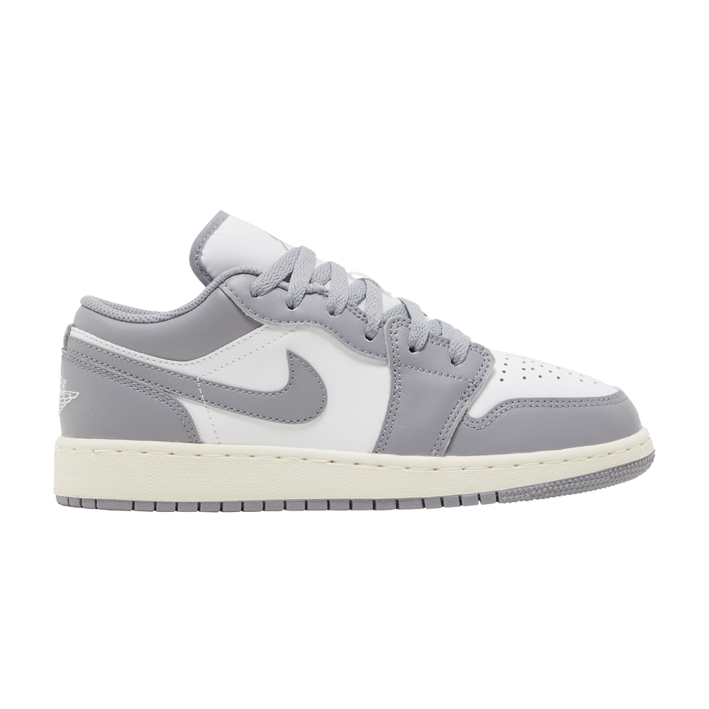 Pre-owned Air Jordan 1 Low Gs 'vintage Grey'