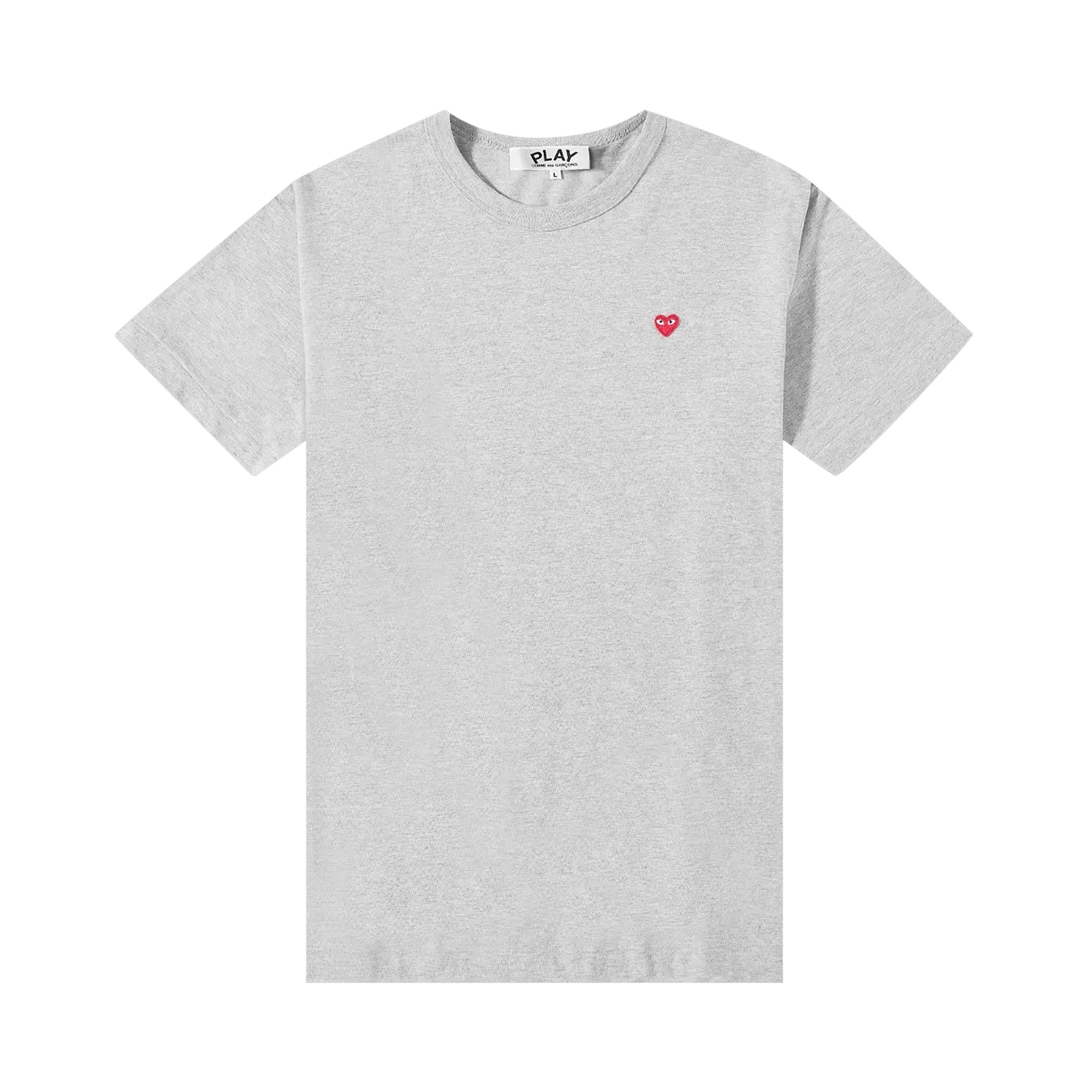 Comme des Garçons PLAY Short-Sleeve T-Shirt With Sideways Red Heart 'Grey'
