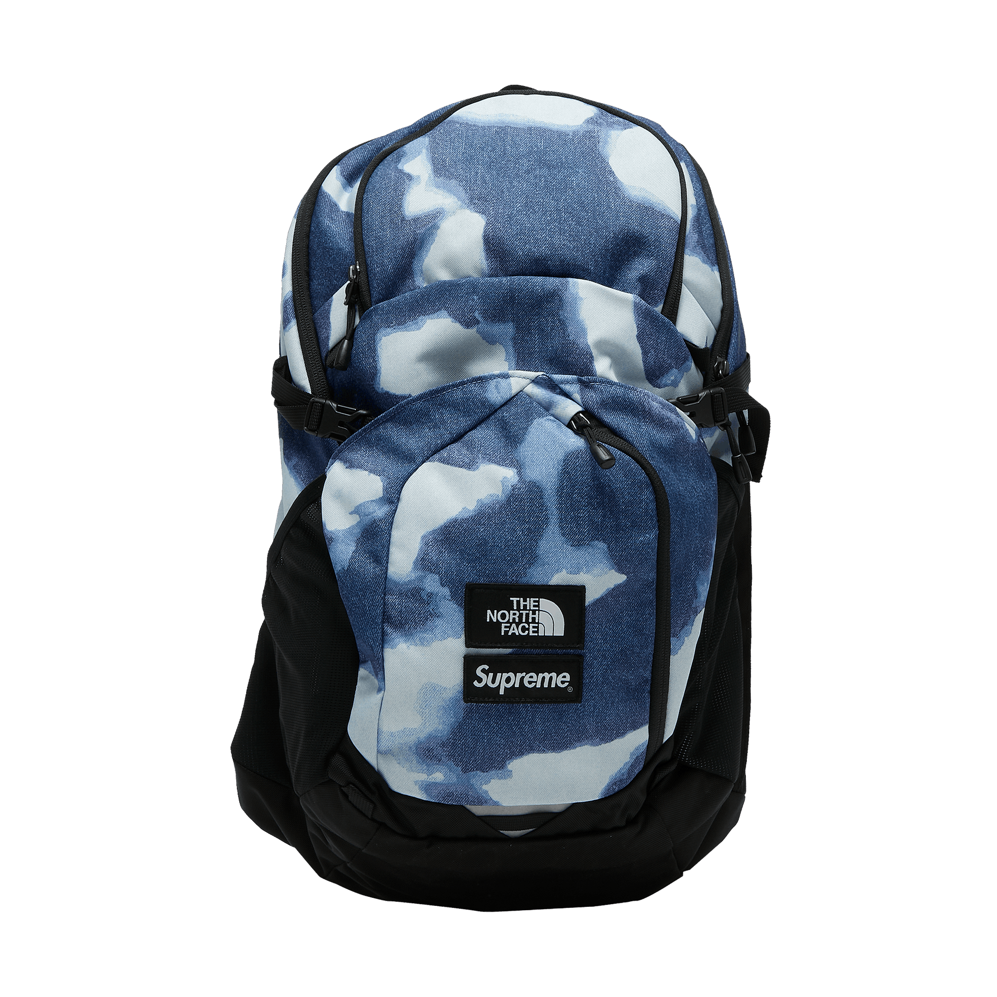 Supreme x The North Face Bleached Denim Print Pocono Backpack 'Indigo'