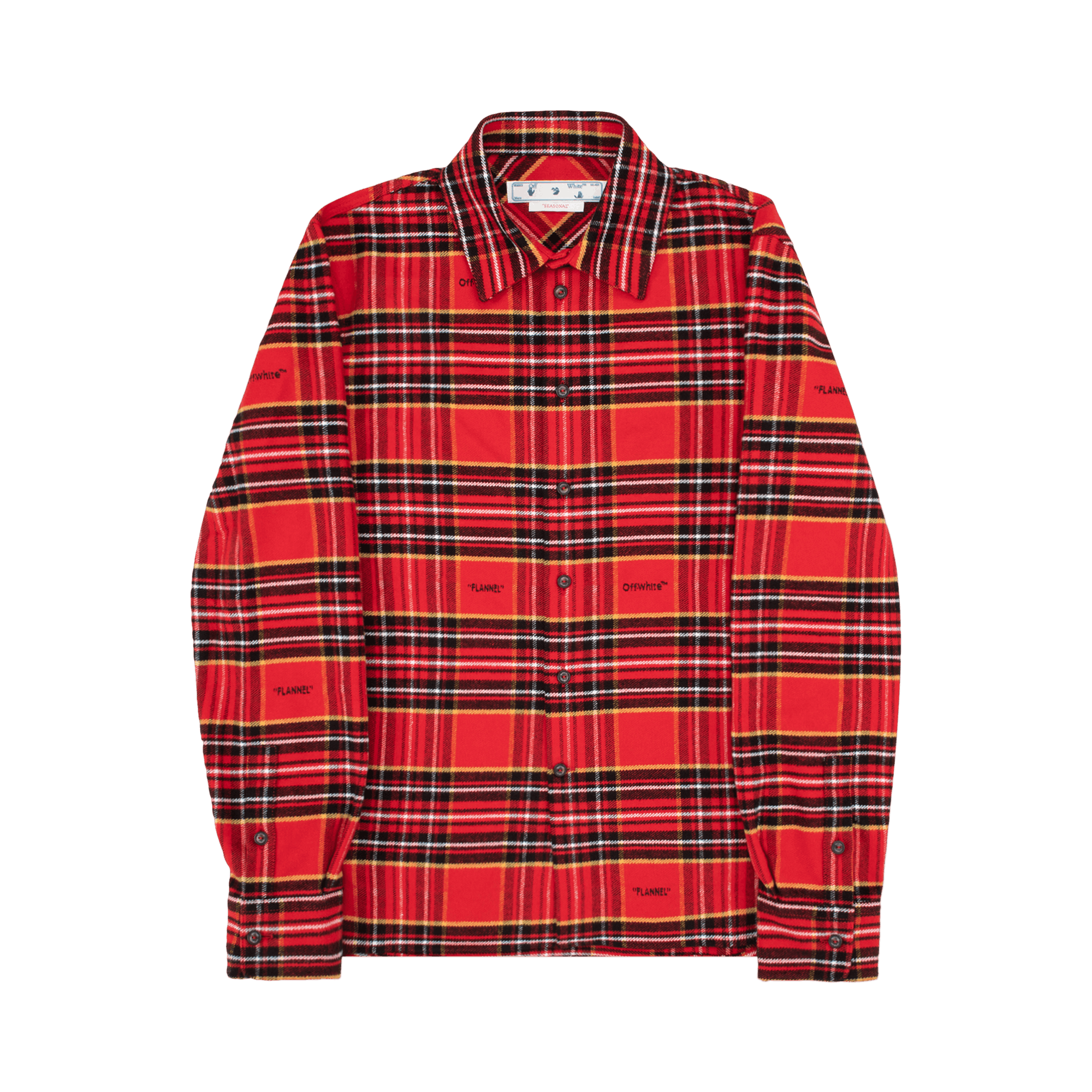 Off-White Flannel Skate Shirt 'Red/Black'