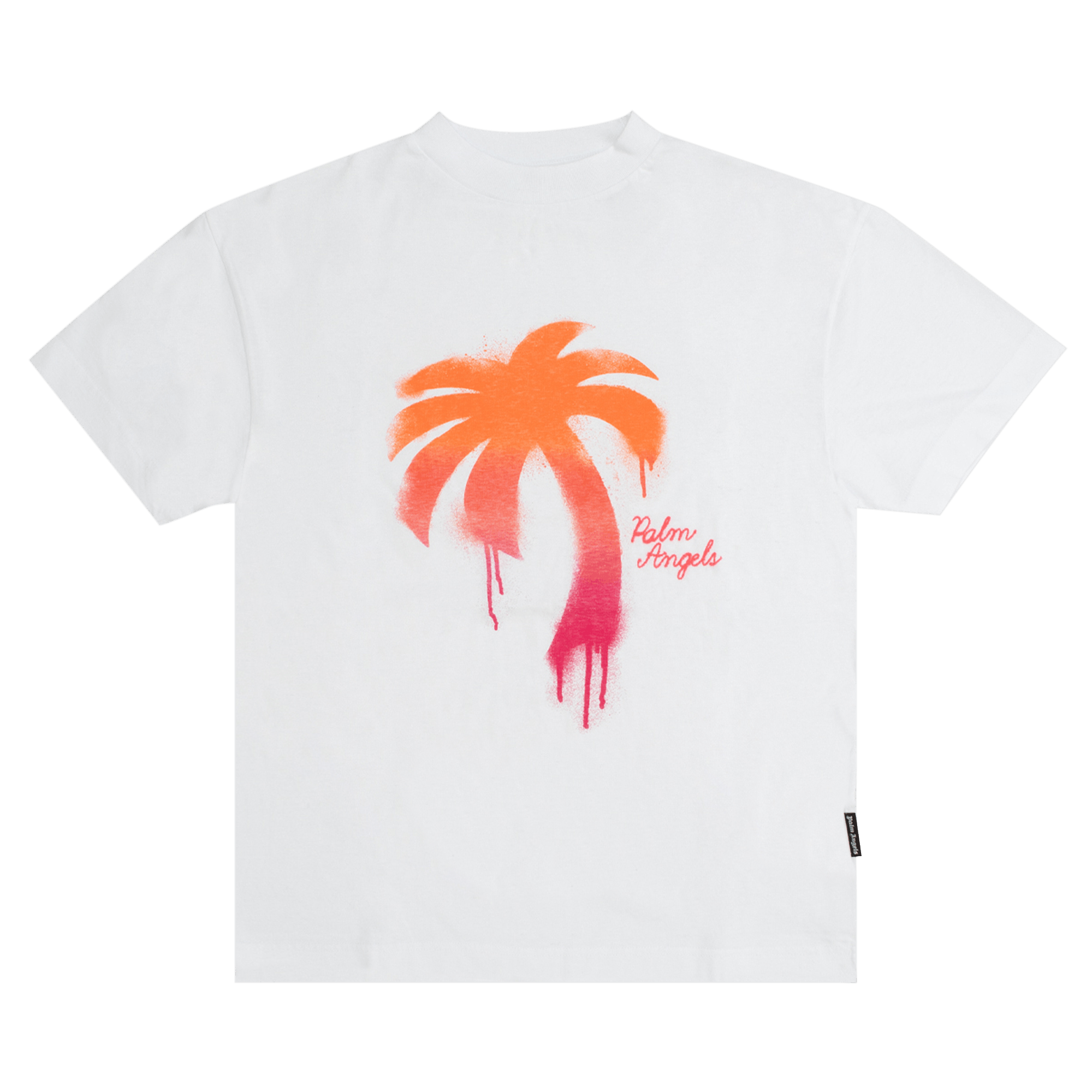 Palm Angels The Palm Classic Tee 'White/Fuchsia'