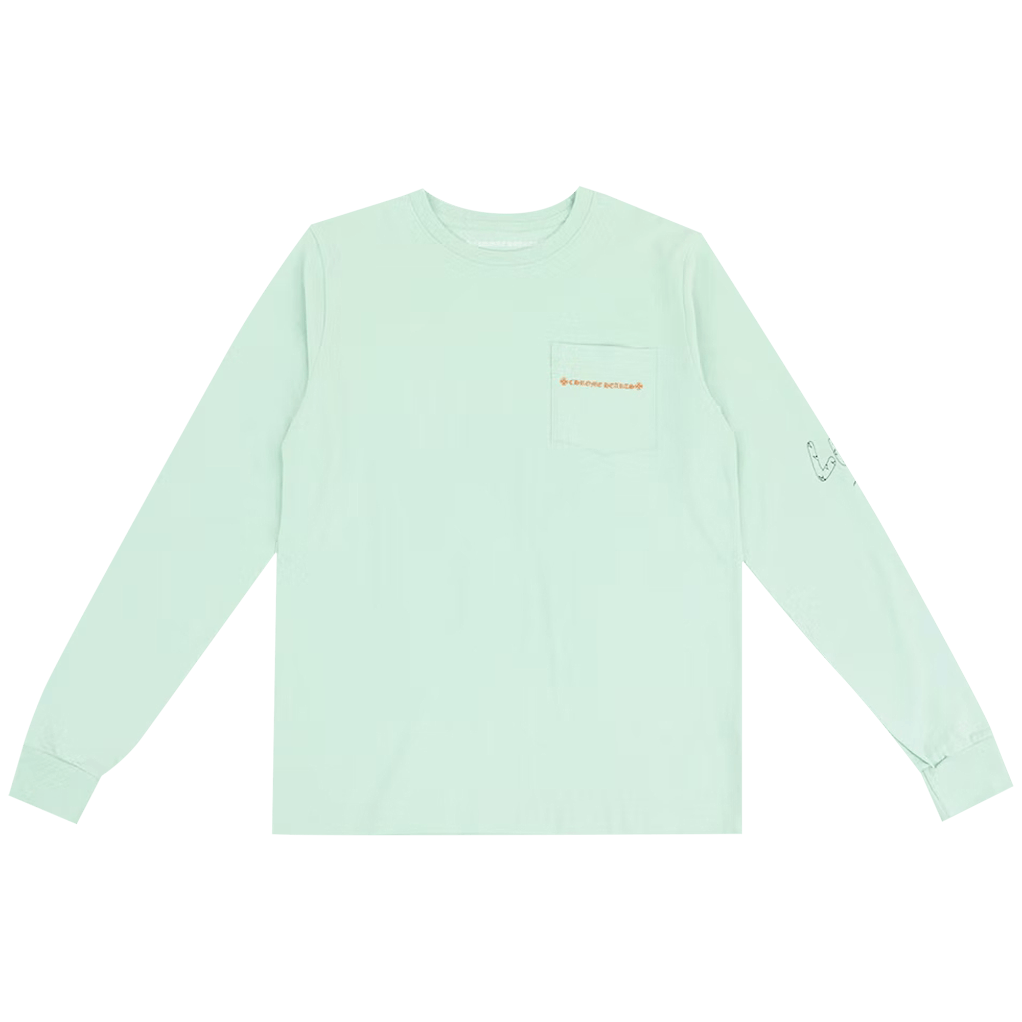 Pre-owned Chrome Hearts Matty Boy Lust Long-sleeve T-shirt 'seafoam' In White