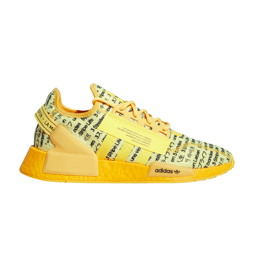 Pre-owned Adidas Originals Nmd_r1 V2 'all Over Print' In Yellow