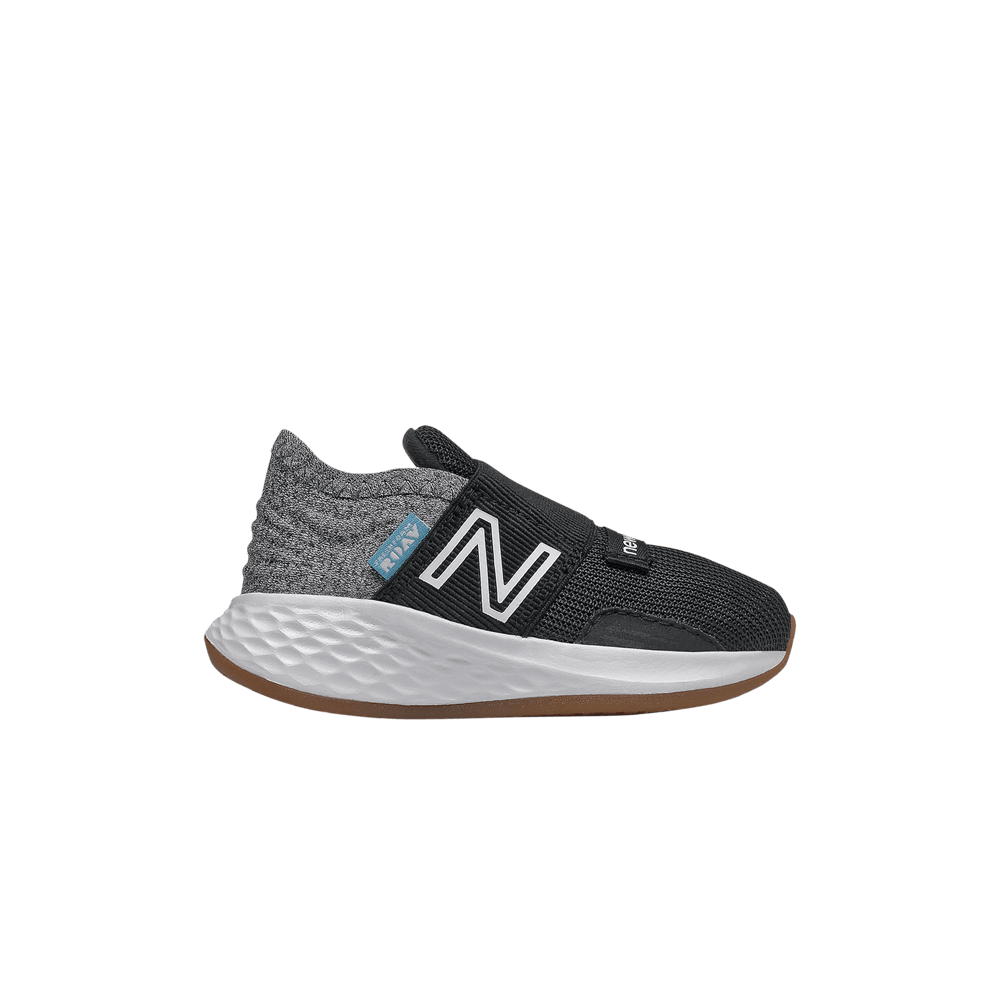 New Balance Fresh Foam Roav Tee Shirt Slip-On Toddler 'Black Light Aluminum'