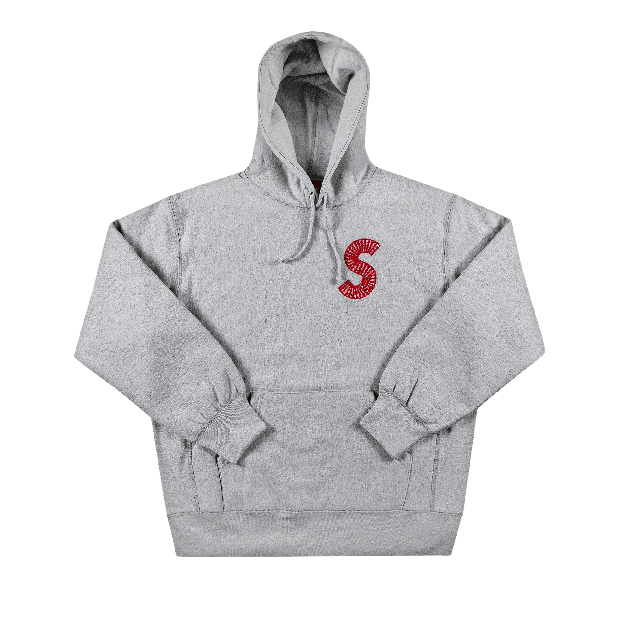 Supreme S Logo Hooded Sweatshirt 'Heather Grey'