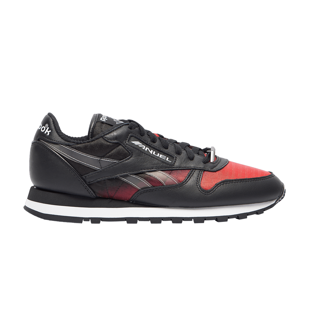 Pre-owned Reebok Anuel Aa X Classic Leather 'the Sky Above The Street' In Black