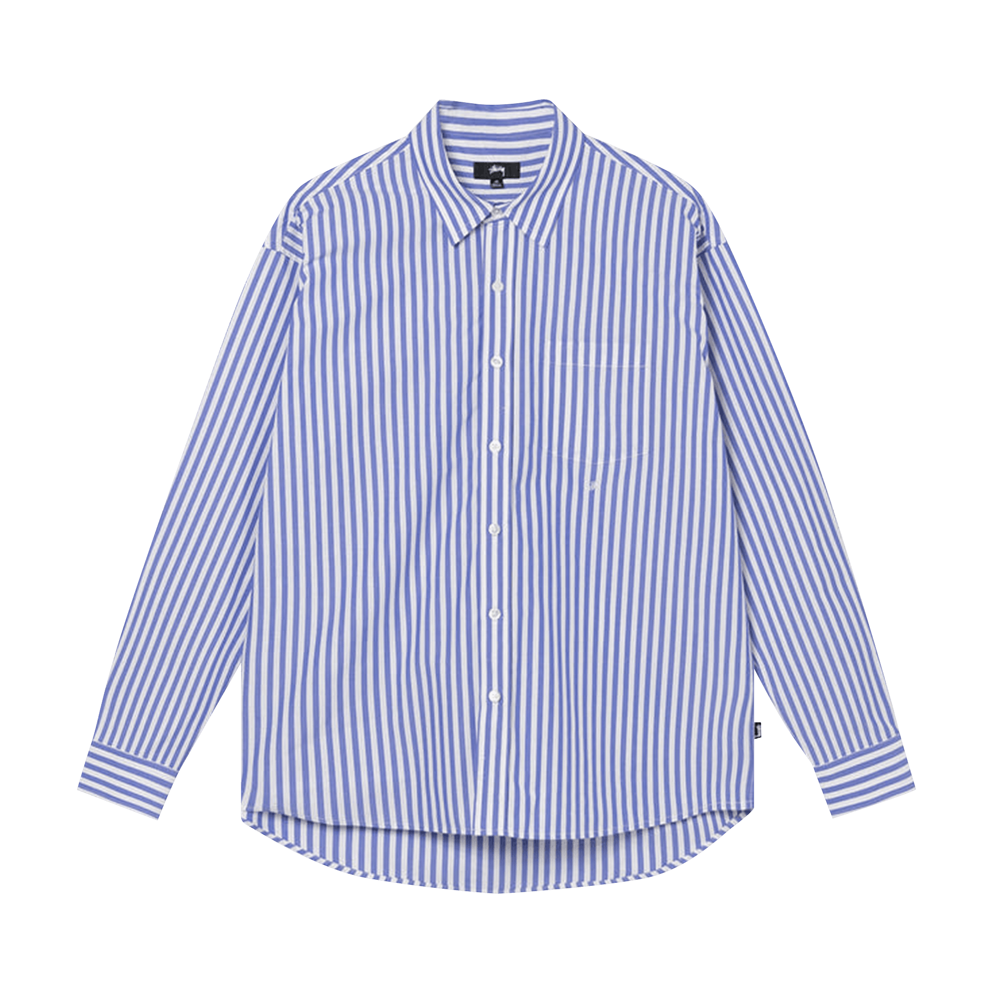 Stussy Classic Poplin Shirt 'Blue Stripe'