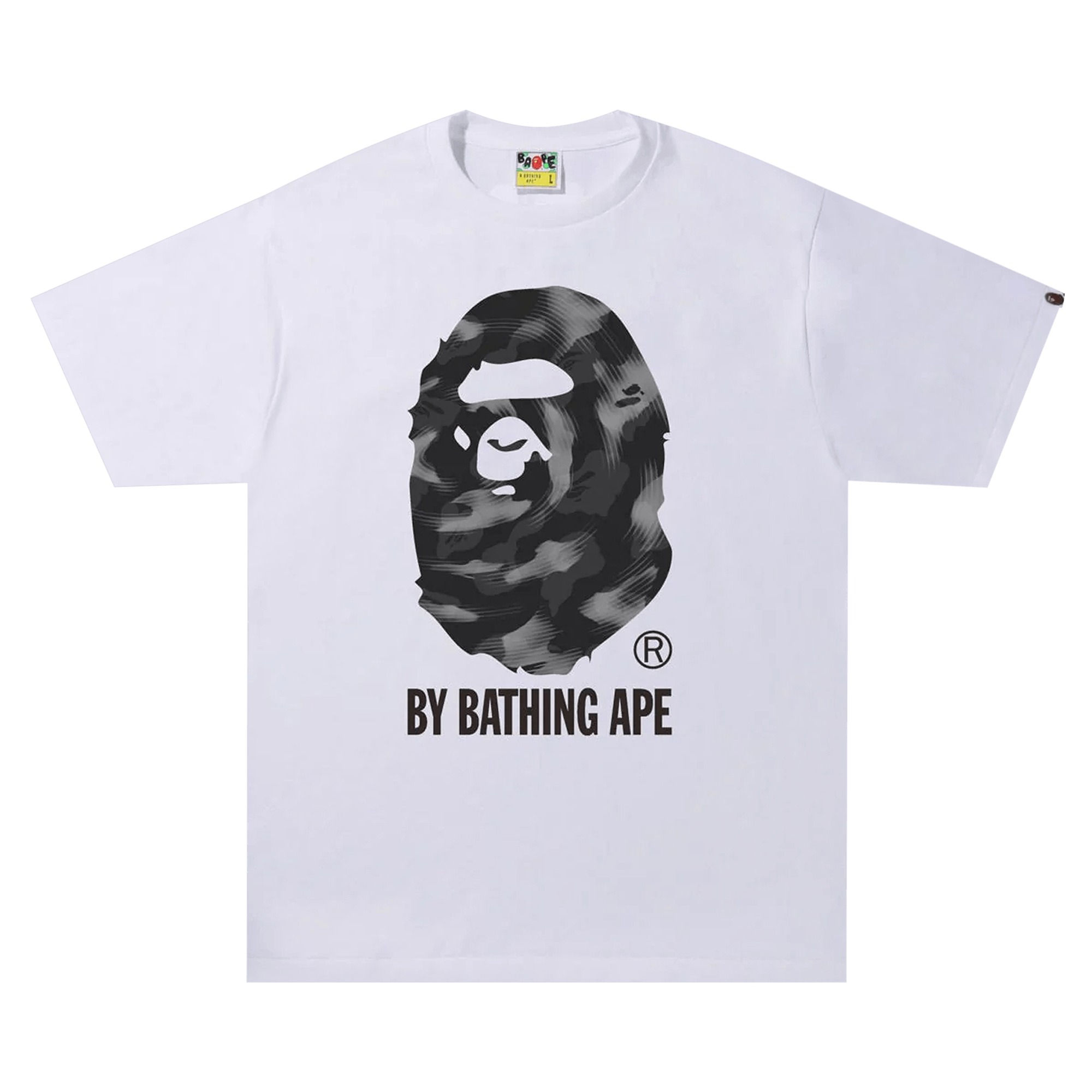 BAPE Stroke Camo By Bathing Ape T-Shirt 'White/Black'