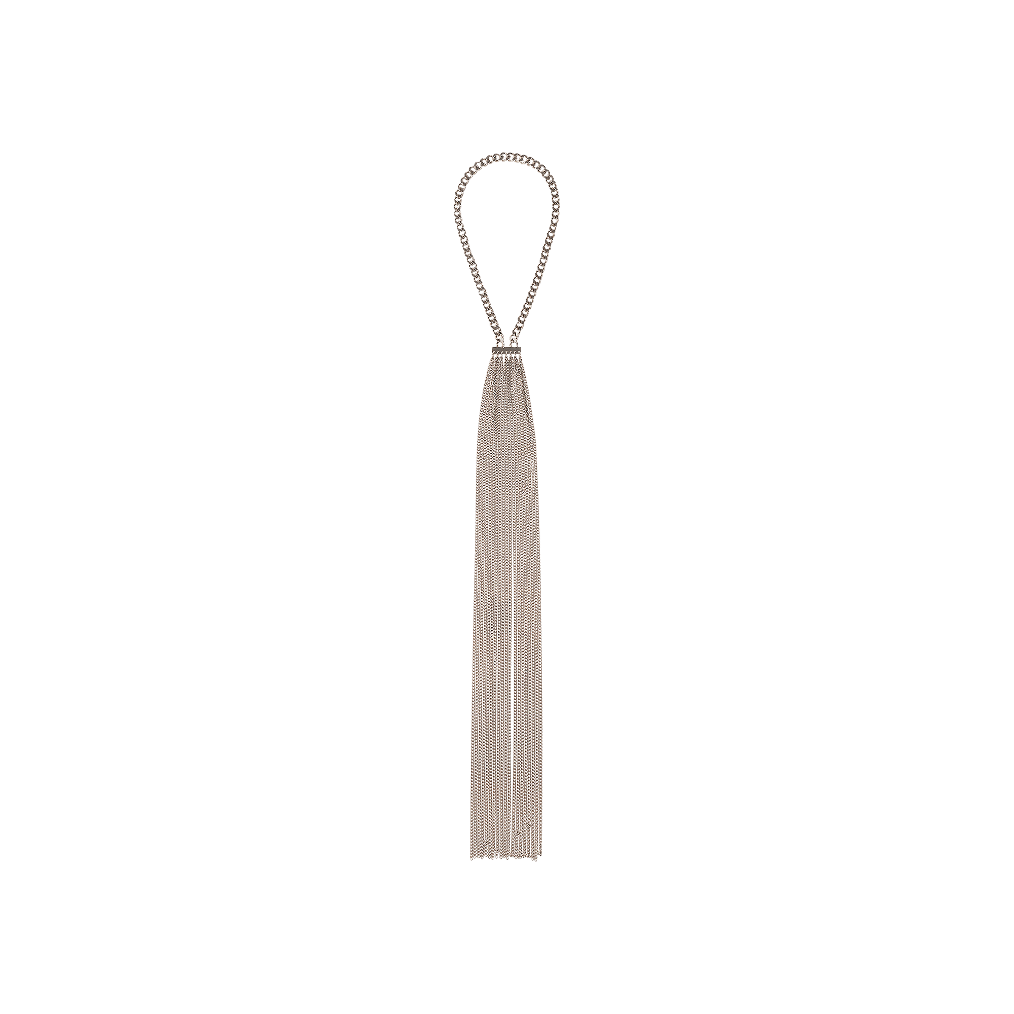 Pre-owned Mm6 Maison Margiela Necklace 'polished Palladio' In Silver