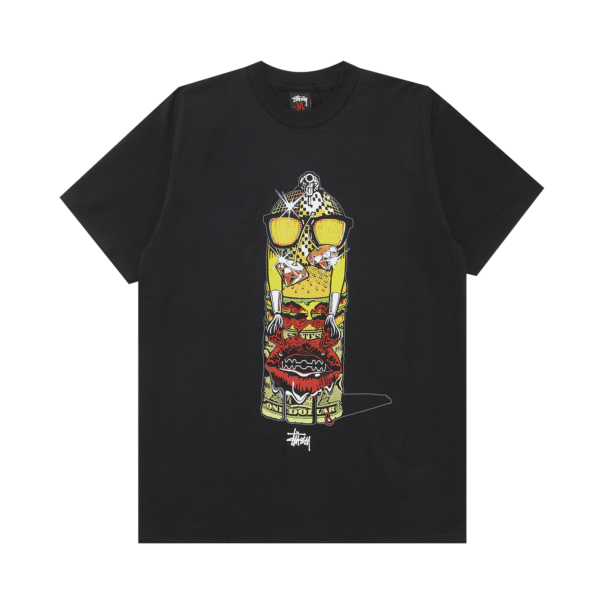Stussy Gear High Gloss One Dollar Tee 'Black'