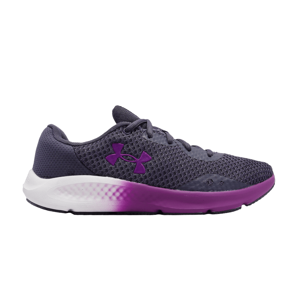 Pre-owned Under Armour Wmns Charged Pursuit 3 'tempered Steel Strobe' In Purple